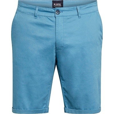Pánské kraťasy plátěné North 61147 světle modré elastické stretch