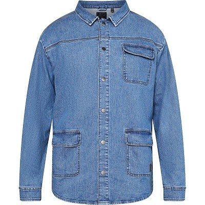 Pánská bunda riflová 61308 modrá 5XL - 8XL