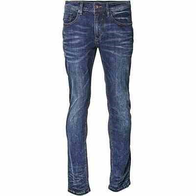 Pánské rifle NORTH 56°4 stretch elastické modré s vybledlým efektem