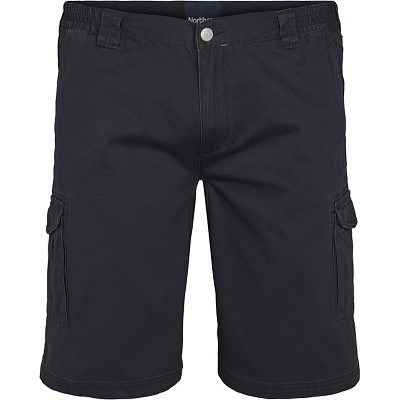 Pánské kraťasy - kapsáče  NORTH 56°4 tmavě modré plátěné  5XL - 8XL