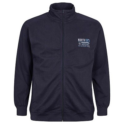 Pánská mikina 99863 NORTH 56°4 tmavě modrá s výšivkou  5XL - 8XL