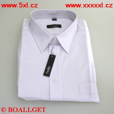 Pánská košile společenská bílá krátký rukáv 188-194