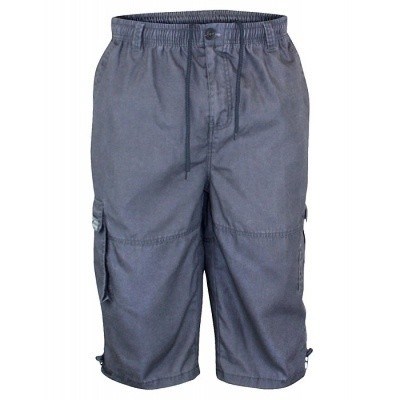 Pánské 3/4 kraťasy šedé  3XL - 6XL  KS14806G
