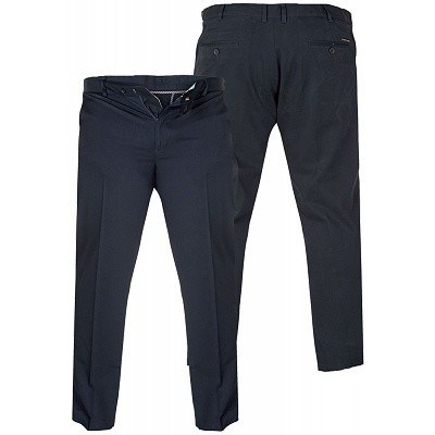 Pnsk spoleensk kalhoty 2XL - 5XL tmav modr elastick, stretch