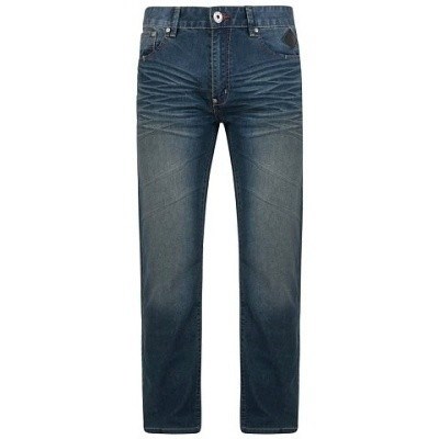 Pánské rifle tmavě modré s vybledlým elektem BENITO