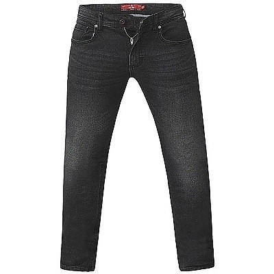 Pánské rifle  tmavě šedé elastické stretch s vybledlým efektem