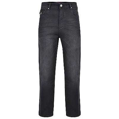 Pánské rifle černé elastické stretch s vybledlým efektem