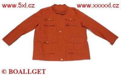 Pánská bunda jarní - podzimní cihlová