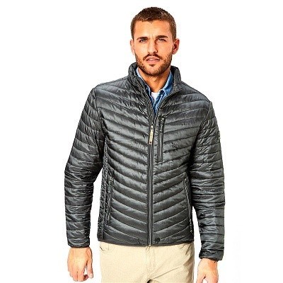 Pánská  prošívamá bunda Walker tmavě šedá  7XL -10XL
