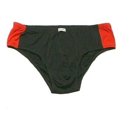 Pánské slipy černé s červeným pruhem nadměrné 4XL - 9XL 