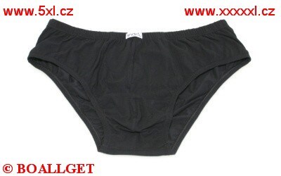 Pánské slipy černé nadměrné 4XL - 9XL 