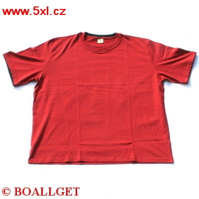 Pánské tričko vínové s všitým černým lemem krátký rukáv