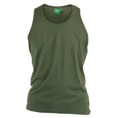 Pánské tílko khaki KS16585  7XL - 8XL 