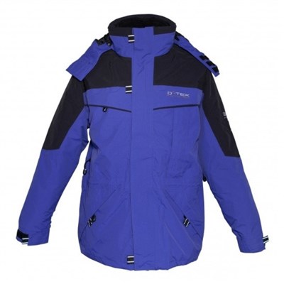 Pánská outdoorová multifunkční bunda Deproc Aspen 3 v 1 modro-černá vodní sloupec 8000 mm 9XL až 10XL