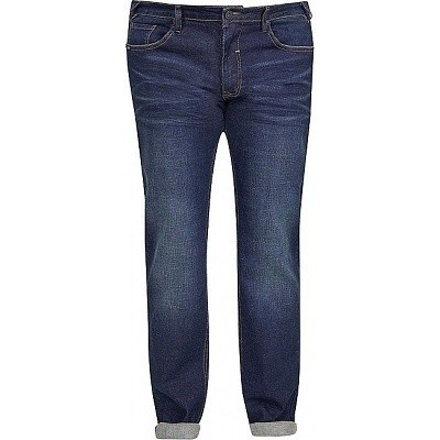 Pánské rifle REPLIKA JEANS Alex stretch elastické tmavě modré s vybledlým a pomačkaným efektem