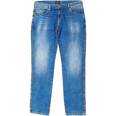 Pánské rifle REPLIKA JEANS Ringo stretch elastické modré s vybledlým efektem
