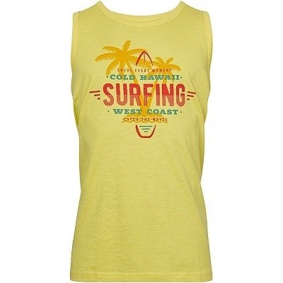 Pánské tílko REPLIKA JEANS s potiskem SURFING žluté  4XL - 8XL