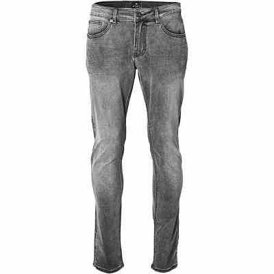 Pánské rifle REPLIKA JEANS stretch elastické šedé s vybledlým a pomačkaným efektem