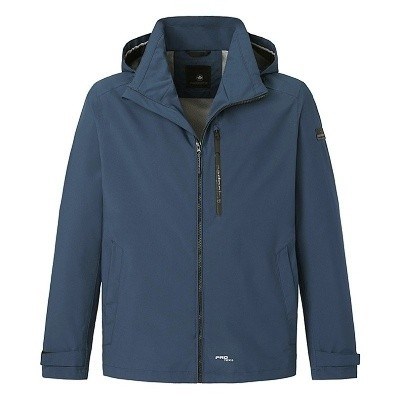 Pánská  bunda 70414 RedPoint  modrá s kapucí 5XL - 7XL vodní sloupec 20.000