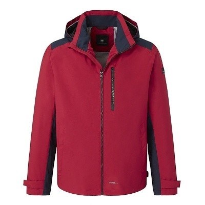 Pánská  bunda 70414 RedPoint červená s kapucí 5XL - 7XL vodní sloupec 20.000