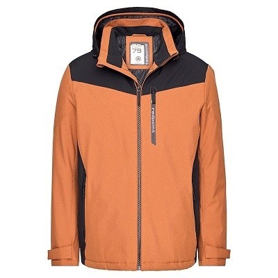 Pánská zimní bunda 70462 RedPoint hnědo černá s kapucí  5XL - 8XL vodní sloupec 20.000