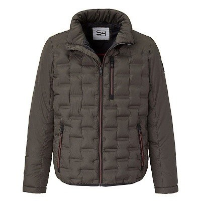 Pánská  zimní bunda S4 zeleno šedá měchové polštářky 6XL - 8XL