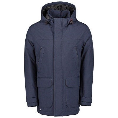 Pánská  zimní bunda 74394 S4 tmavě modrá s kapucí  5XL - 8XL
