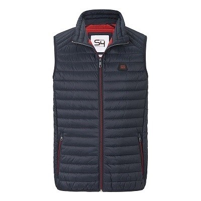 Pánská  vesta 79037 S4 tmavě modrá prošívaná  5XL - 8XL