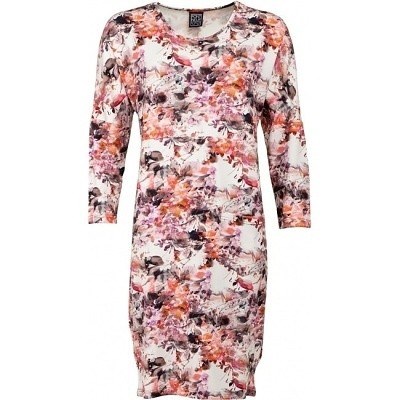 Šaty barevné s 3/4 rukávem - velikost 3XL