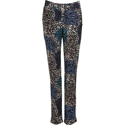 Dámské kalhoty černo - bílé s 3D efektem pružné - velikost 3XL