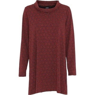 Dámská halenka červeno - černá s rolákem