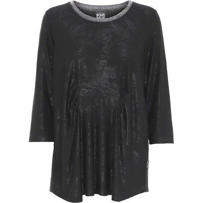 Dámská černá lesklá halenka - velikost 3XL