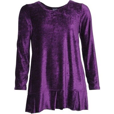 Dámská halenka semišová fialová - velikost 3XL