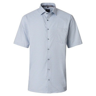 Pánská košile Venti Comfort Fit modrá krátký rukáv vel. 48 - 56 (4XL - 7XL)