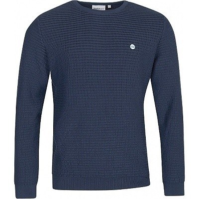 Pánský svetr NORTH 56°4 tmavě modrý organická bavlna  4XL - 5XL