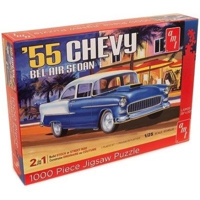 PUZZLE AMT 1000 dílků CHEVROLET BEL AIR SEDAN 1955