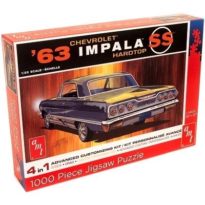 PUZZLE AMT 1000 dílků CHEVROLET IMPALA SS HARDTOP 1963