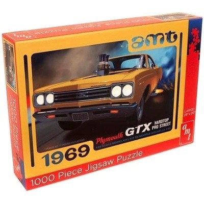 PUZZLE AMT 1000 dílků PLYMOUTH GTX HARDTOP PRO STREET