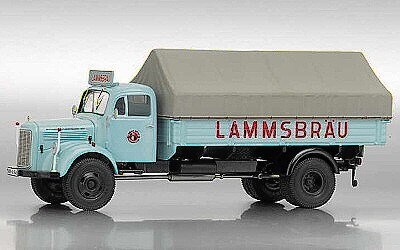 MERCEDES-BENZ L3500 PRITSCHE/PLANE NEUMARKTER LAMMSBRAU BLUE LIMITED EDITION 1000PCS.