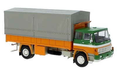 LIAZ 100.05 VALNK S PLACHTOU ORANGE / GREEN