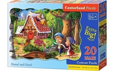 PUZZLE CASTORLAND 02368 20 dílků  MAXI PERNÍKOVÁ CHALOUPKA