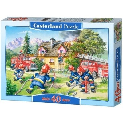 PUZZLE CASTORLAND 040025 40 dílků MAXI HASIČI