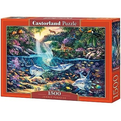 PUZZLE CASTORLAND 1500 dílků 151875 RÁJ V DŽUNGLI
