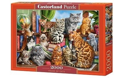 PUZZLE CASTORLAND 2000 dílků 200726 KOČIČÍ DŮM