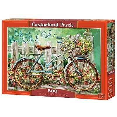 PUZZLE CASTORLAND 500 dílků 52998 KVĚTINOVÉ KOLO