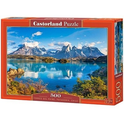 PUZZLE CASTORLAND 500 dílků 53698 TORRES DEL PAINE PATAGONIA CHILE