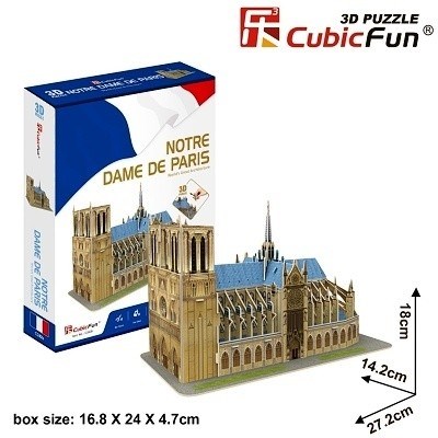 NOTRE DAME DE PARIS CUBICFUN 3D PUZZLE C242H