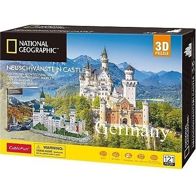 PUZZLE 3D CUBIC FUN DS0990H NATIONAL GEOGRAFIC ZÁMEK NEUSCHWANSTEIN