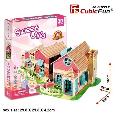 PUZZLE 3D CUBIC FUN P615H DOMEEK PRO PANENKY SWEET VILLA