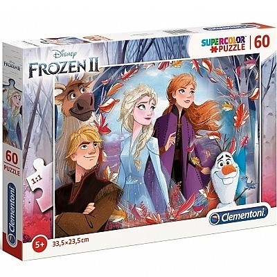 PUZZLE CLEMENTONI 60 dílků 26058 LEDOVÉ KRÁLOVSTVÍ FROZEN